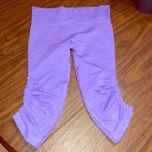 Lululemon In The Flow Purple Crops Size 6